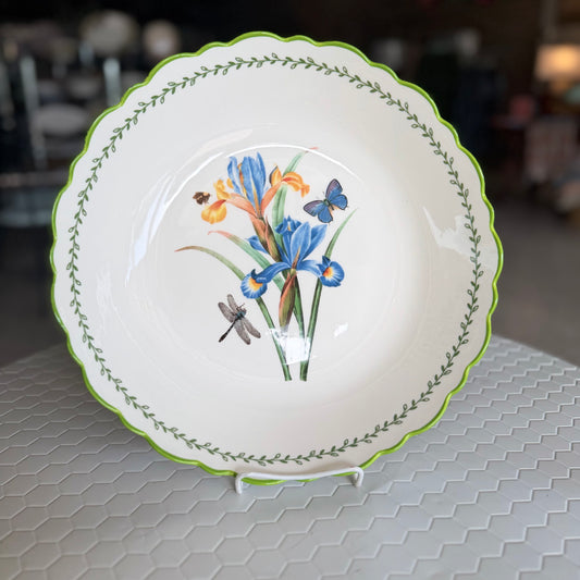 Large ceramic iris platter